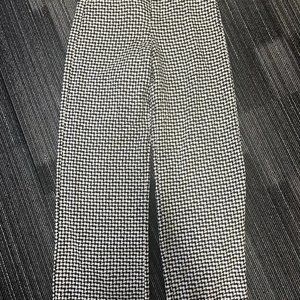 Zara NWT textured straight leg pants